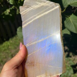 Moonstone (1) Slab with stand | crystal